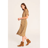 ba&sh Ochre Noemie Dress
