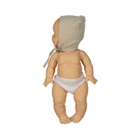 MiniKane Taupe Double Gauze Bonnet