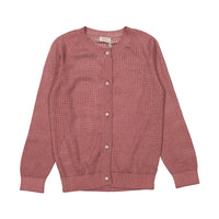 Keti Keta Pink Openwork Baby Cardigan