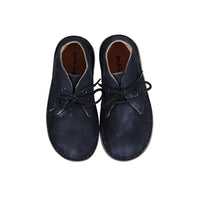 Petit Nord Navy Suede Desert Boot with Lace