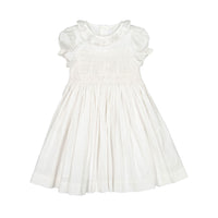 Antoinette Paris White Colombe Soft French Silk Dress