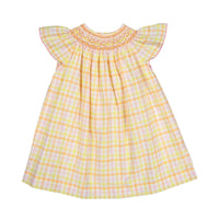 Antoinette Paris Yellow Salome Tartan Dress