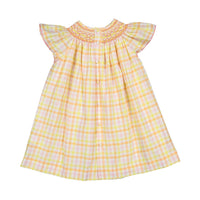 Antoinette Paris Yellow Salome Tartan Dress
