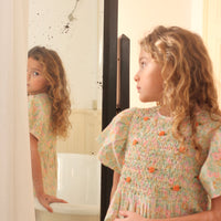 Bonjour Diary Pastel Garden Smocked Blouse