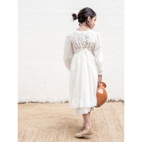 Belle Chiara Cream Lace Detailed Dress