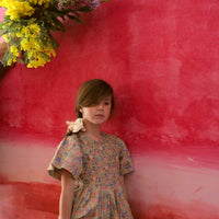 Bonjour Diary Blue Garden Smocked Blouse