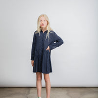 Little Remix Navy Dot Rion Shirtdress