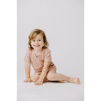 Lovedbaby Mauve Pointelle Henley Tee