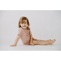Lovedbaby Mauve Pointelle Henley Tee