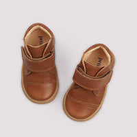 Petit Nord Cognac Kicks with Velcro