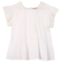 Emile et Ida Ecru Pleat Blouse