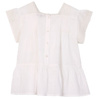 Emile et Ida Ecru Pleat Blouse