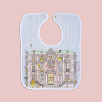 Atelier Choux Monceau Mansion Large Bib (Gold Snaps)