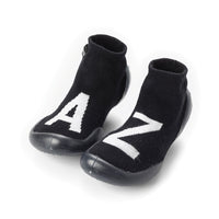 NUNUNU Black Letters Collegien Slippers