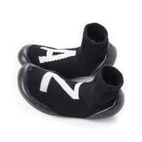 NUNUNU Black Letters Collegien Slippers