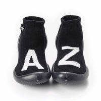 NUNUNU Black Letters Collegien Slippers