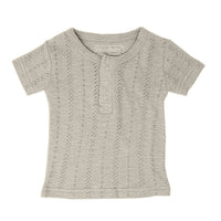 Lovedbaby Stone Pointelle Henley Tee