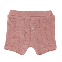 Lovedbaby Mauve Pointelle Shorts