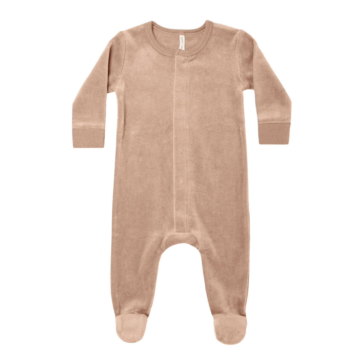 front snap velour whale footie main image 0