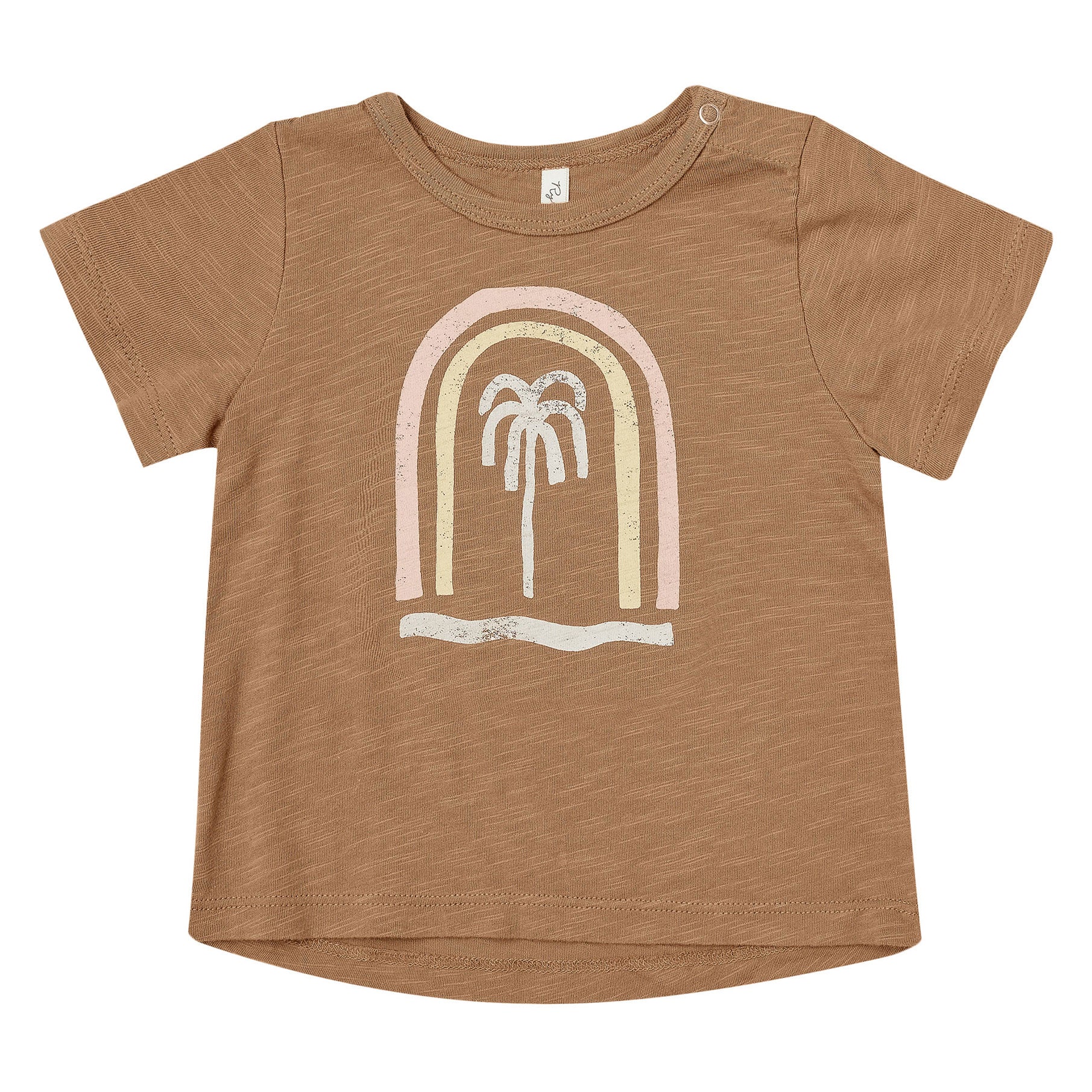 Rylee + Cru Scallop Tee in Natural main image 1