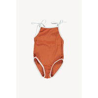 Fin and Vince Terrocotta Ribbed Swimsuit