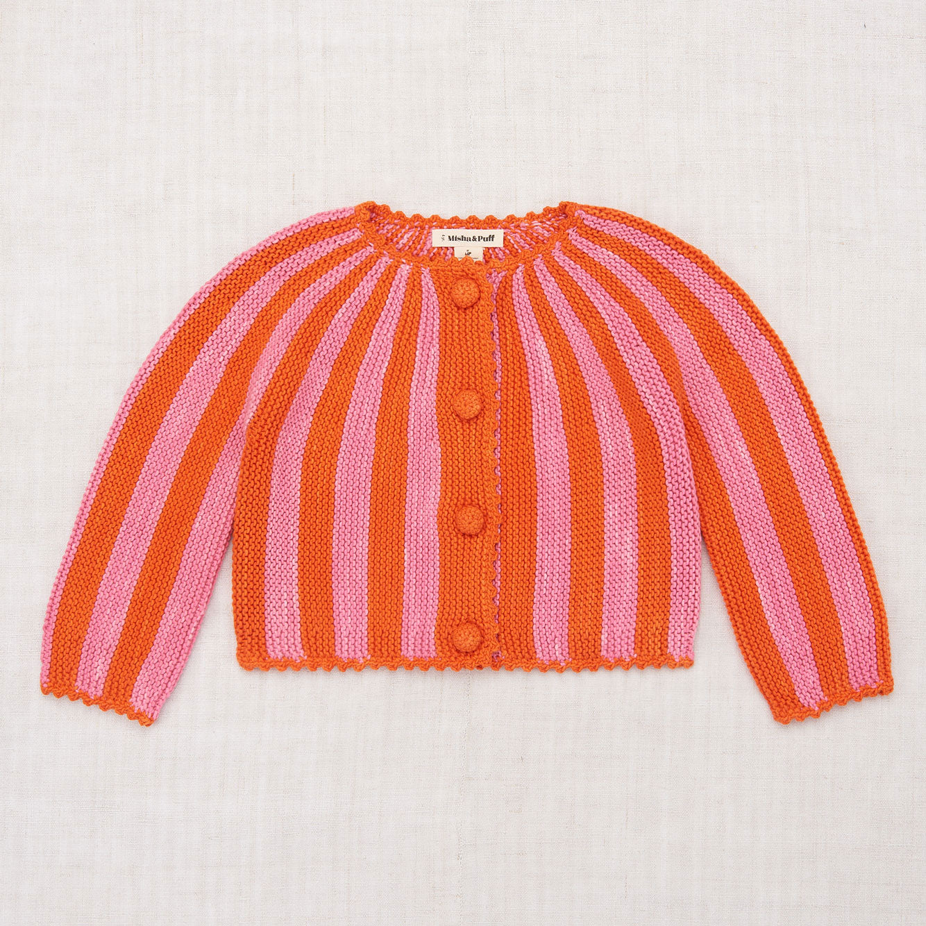 Misha and Puff Poppy Circus Stripe Short Cardigan – Ladida