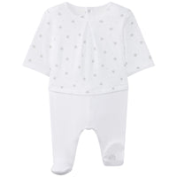 Petit Bateau Grey Star Velour Set