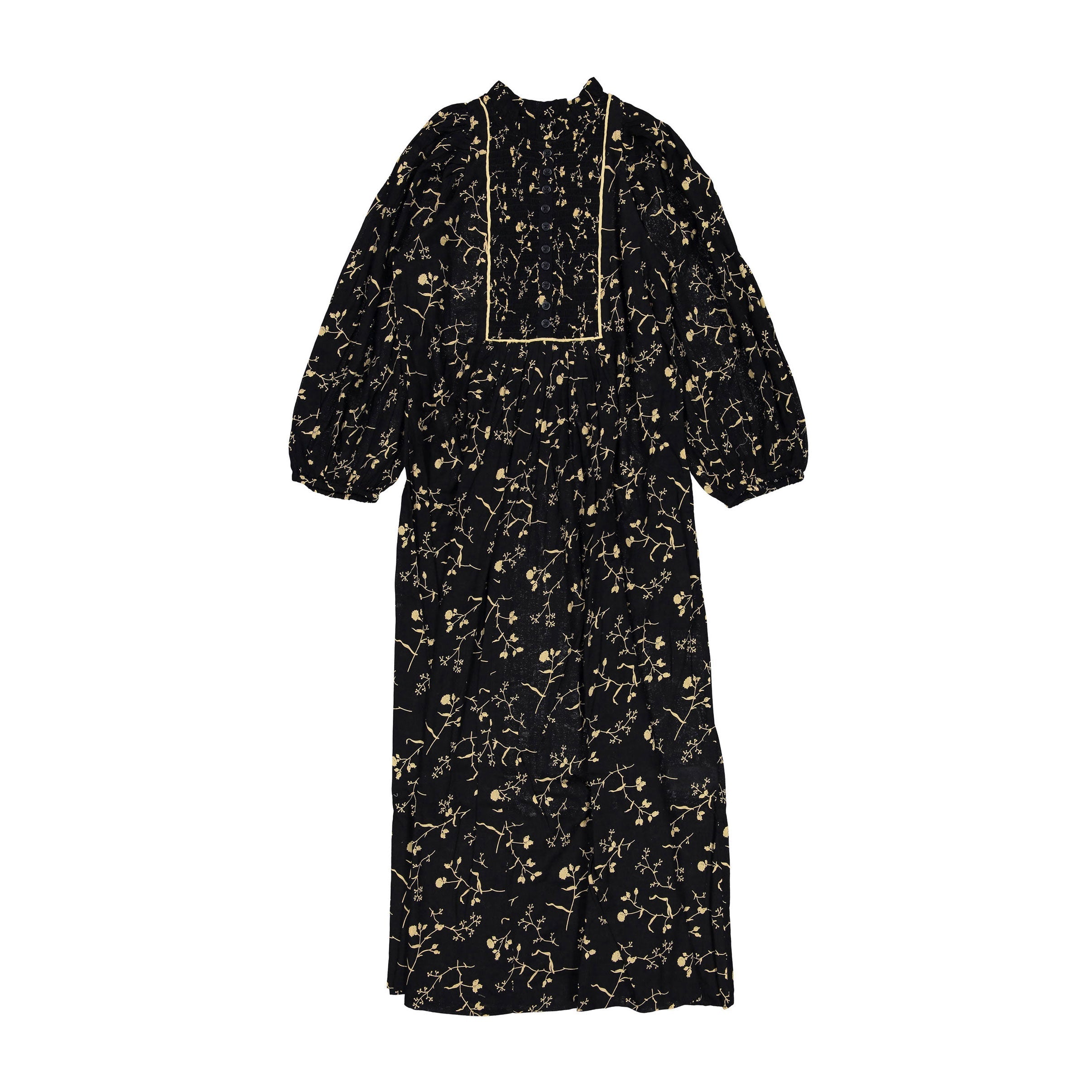 target black floral dress by Timo Dark Blossom Everyday Flared Midi Dress – Ladida