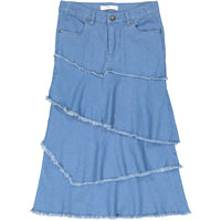 Coco Blanc Light Wash Denim Skirt