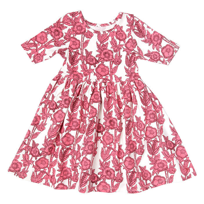 open lace back dress Pink Chicken Girls Amelia Dress- Multi Square – AH Baby Co