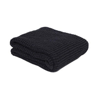 Mallino Moon Graphite Waffle Blanket