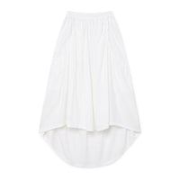 Little Creative Factory White Crushed Cotton Skirt