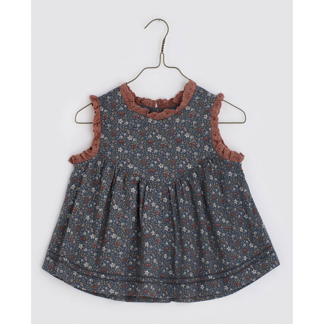 「大人気 新入荷 新品」に該当するファッション通販 Cotton Little Clothes Blue on Floral -Cottage suntop Rosa トップス