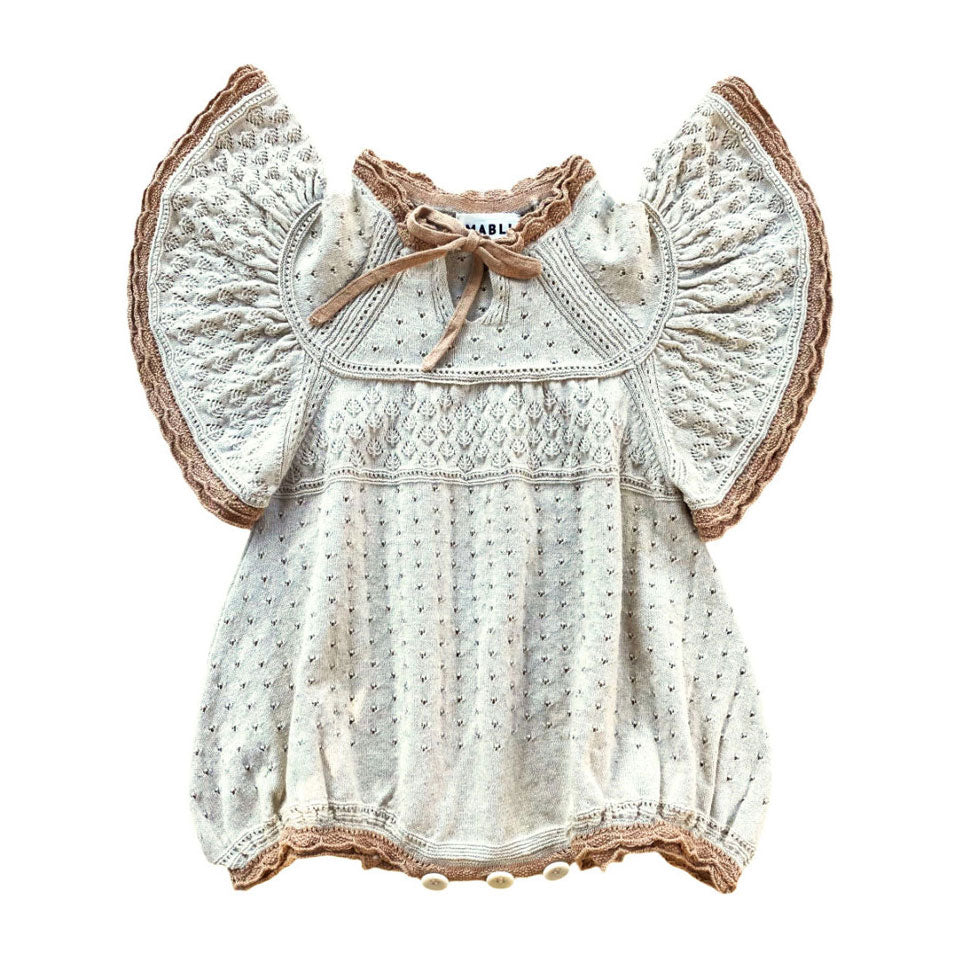 ロンパース・カバーオール mabli Briallen Romper Sand 12M ロンパース・カバーオール mabli Briallen Romper Sand 12M 安心