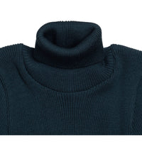 minimalisma knitwear Minimalisma Navy Teal Alf Turtleneck