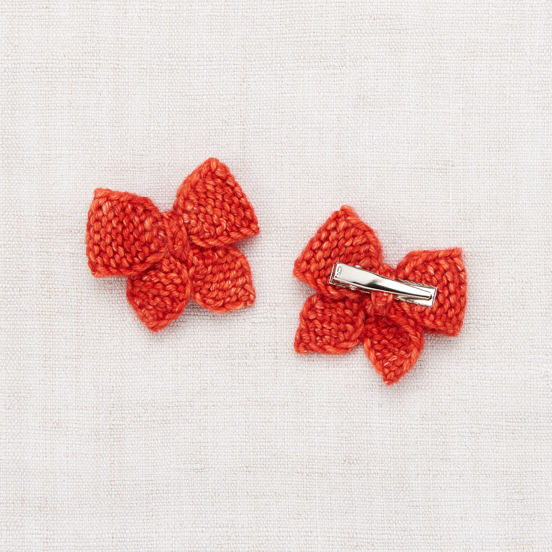 Misha and Puff Baby Puff Bow Set - Red Flame