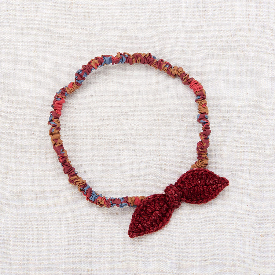 Misha and Puff Leaf Headband - Cranberry