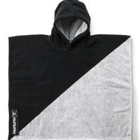 NUNUNU Black/White Poncho