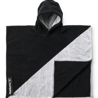 NUNUNU Black/White Poncho