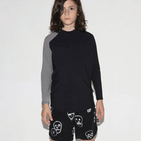 NUNUNU Black/Silver Long Sleeved Rashguard
