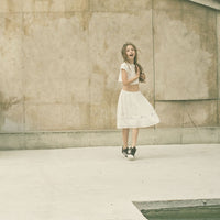 Atelier Barn Cream Embroidered Skirt