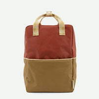 Sticky Lemon Fig Brown/Apple Tree/Vanilla Sorbet Colourblocking Large Backpack