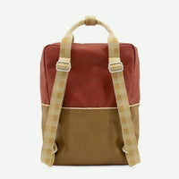Sticky Lemon Fig Brown/Apple Tree/Vanilla Sorbet Colourblocking Large Backpack