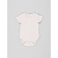 Tiny Cottons Rompers and Bodysuits Tiny Cottons Basic Beige Rib SS Body
