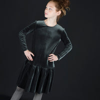 Coco Blanc Grey Velvet Dress