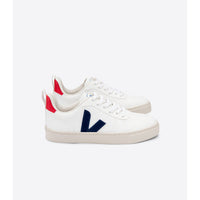 VEJA shoes Veja White Cobalt Pekin V10 Lace Sneakers