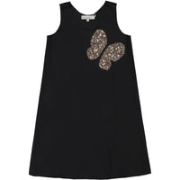 Venera Arapu dresses Venera Arapu Black Butterfly Sequin Jumper