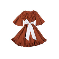 Venera Arapu dresses Venera Arapu Cognac Demetra Dress
