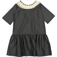 Venera Arapu dresses Venera Arapu Slate Peter Pan Dropwaist Dress