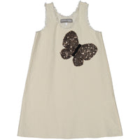 Venera Arapu dresses Venera Arapu White Butterfly Sequin Jumper